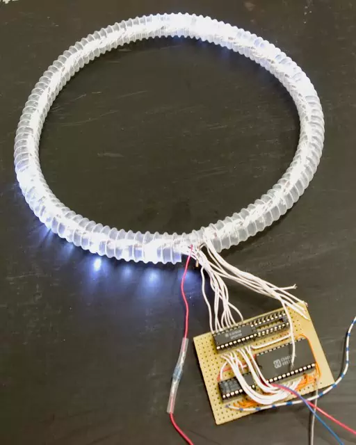 The LED ring in action